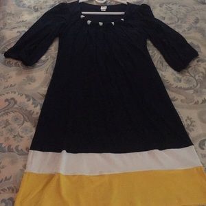 Navy, White and Yellow Sheath - Cute & Comfy!👗